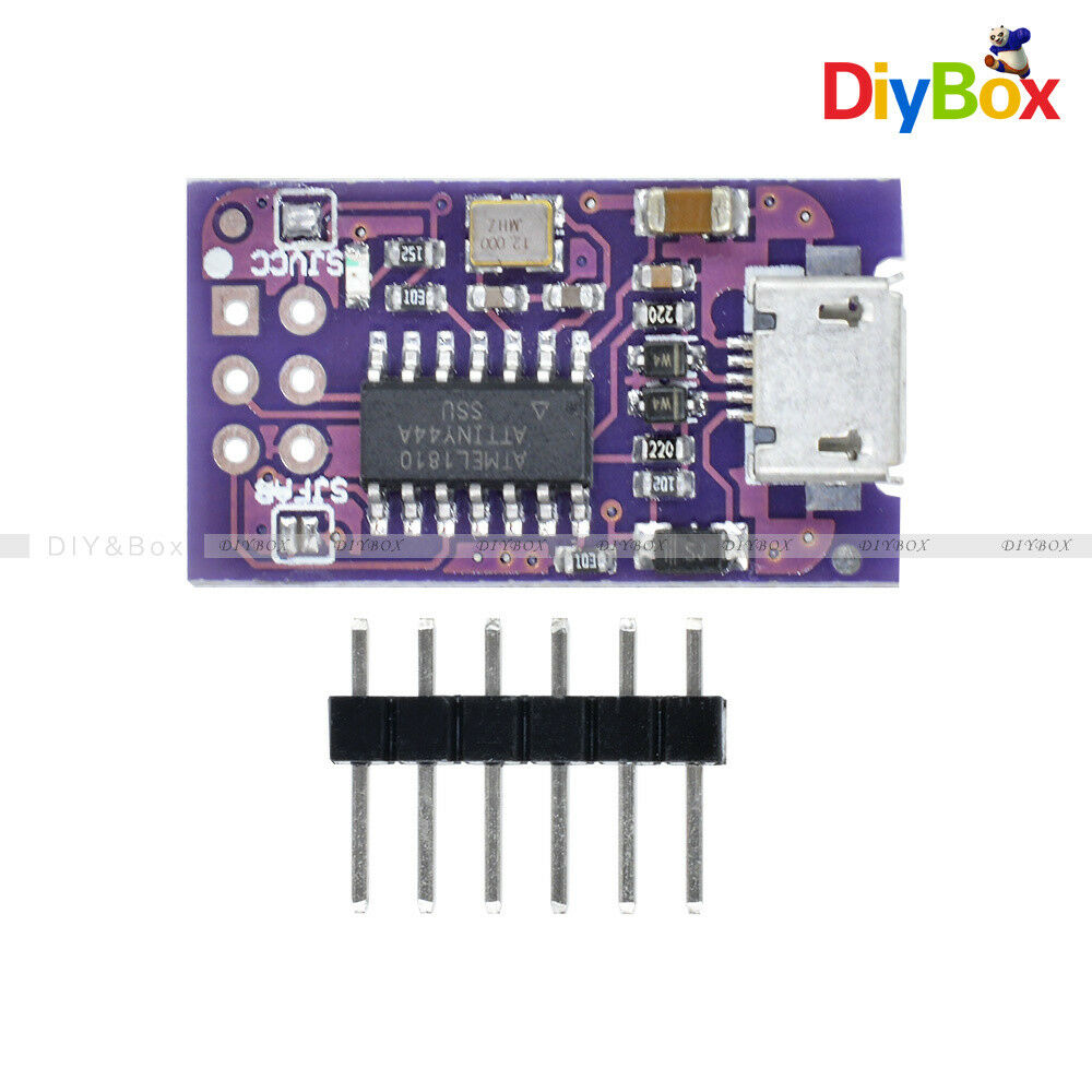 Micro USB 5V Tiny AVR ISP ATTINY44 USB TinyISP Programmer For Arduino Bootloader