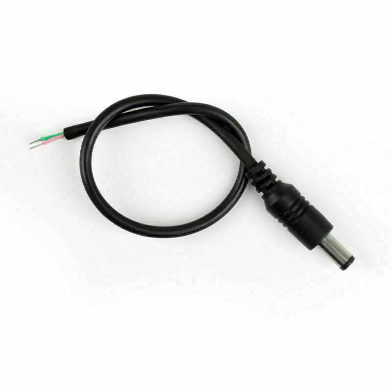 10Pair DC 5.5x2.1mm Male + Female Pigtail Cable Fr CCTV Security 0.25M Copper