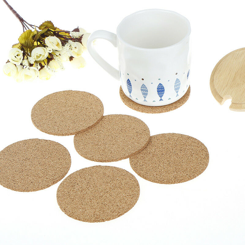 6pcs Cork Wood Drink Coaster Tea Coffee Cup Mat Pads Table Decor Tablewar.l8