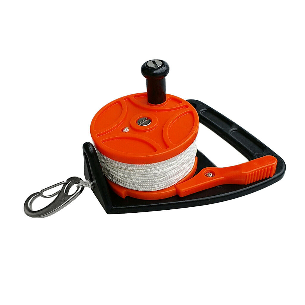 Lightweight Dive Wreck Reel & Handle, Clip for Scuba Diving  Cave Dive
