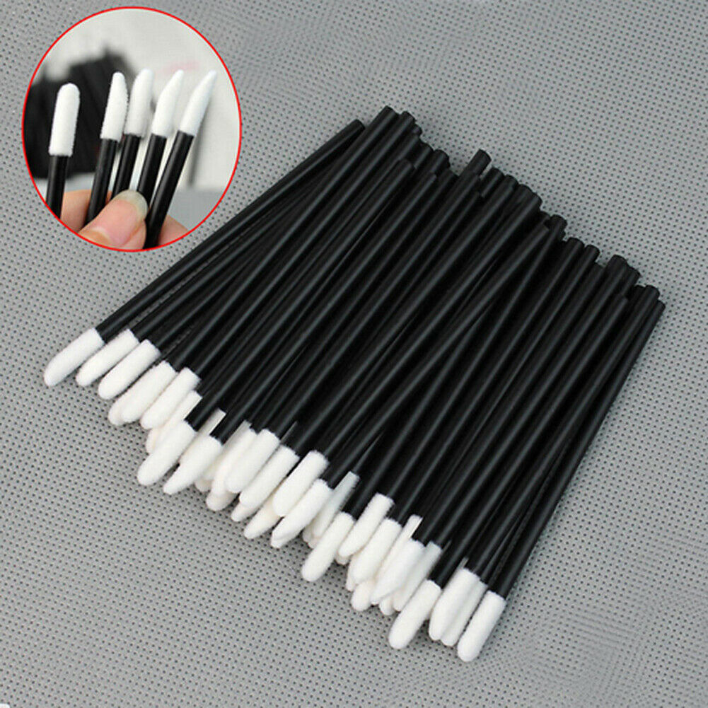 50Pcs Lip Gloss Brush Disposable Wands Lipstick Eyelash Extension Removal Utilit