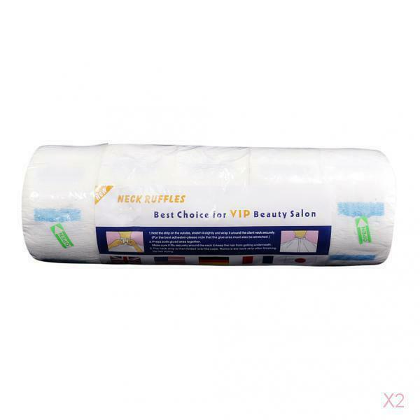 10 Rolls Barber Neckband - Disposable Neck Strip, Stretchable Paper Hair Cutting