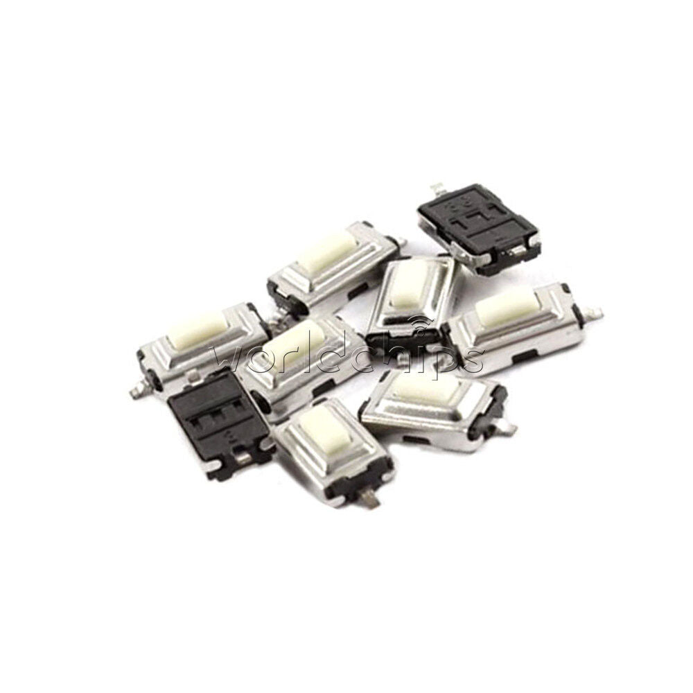 50PCS SMD Tactile PushButton Key Switch Momentary Tact 2 Pins 3x6x2.5mm