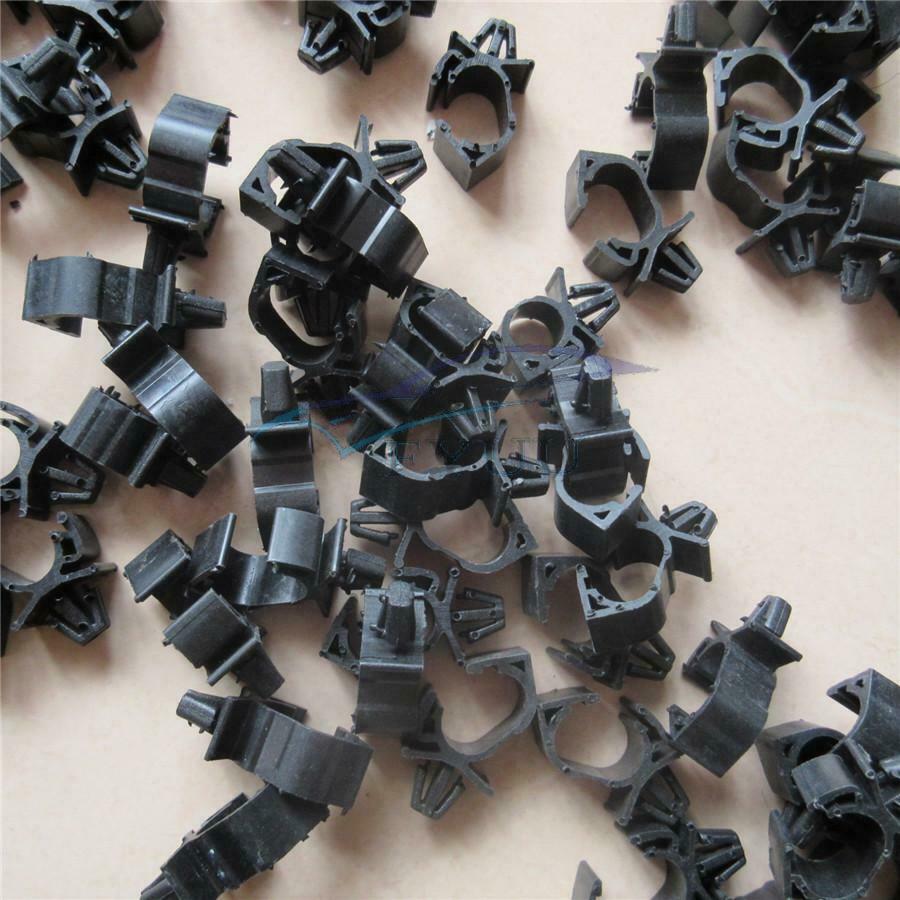 20 Pcs Plastic Car Fixed Clips Corrugated Pipe Tie Wrap Cable Clamp Fasteners