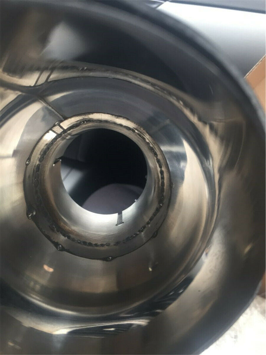 Universal 63mm-89mm Burnt Steel Carbon Fiber Pipe Car Exhaust Muffler Tip Pipe