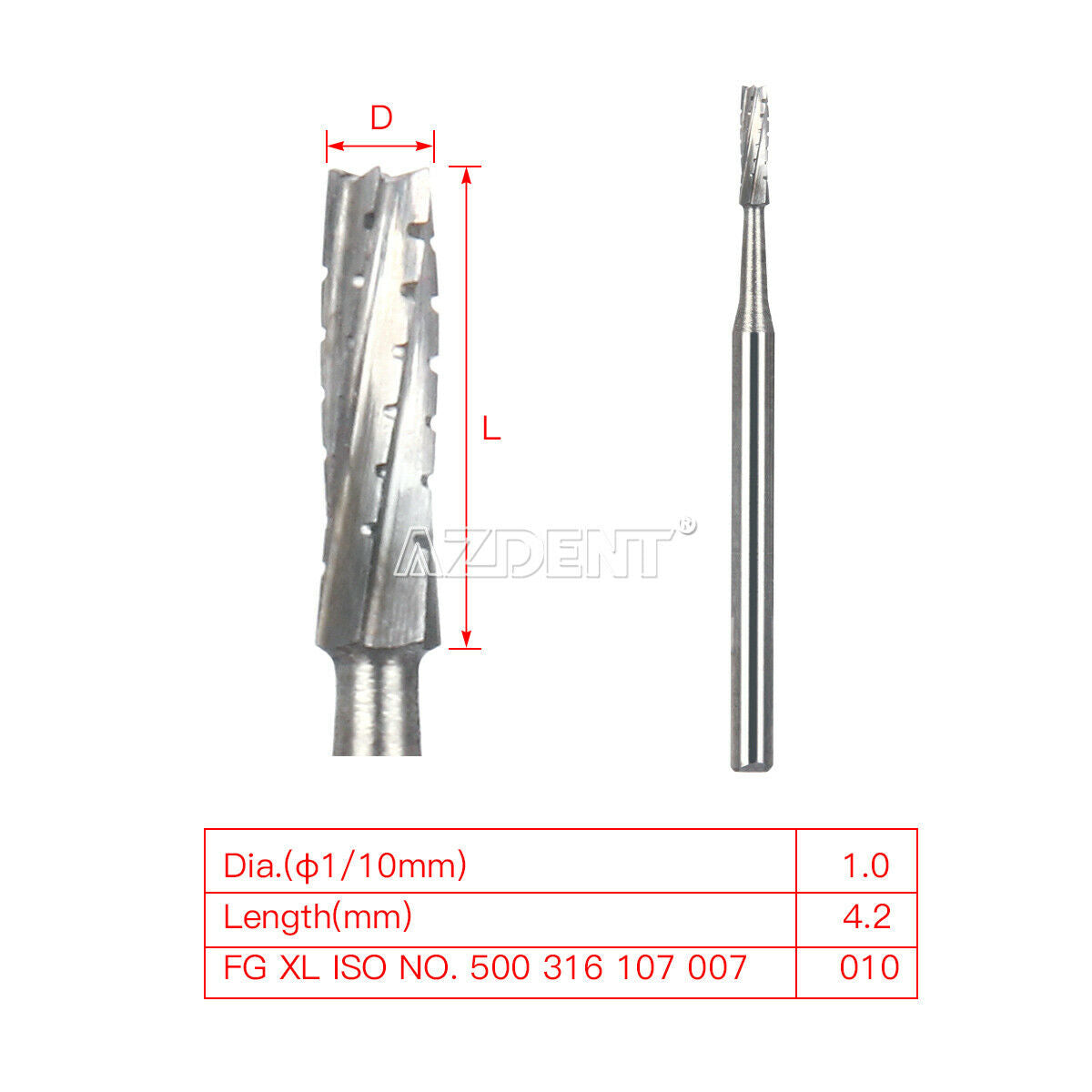 30 Boxes Dental 557 FGOS Surgical Carbide Burs FG-557XL Length 25mm 6pcs/Box