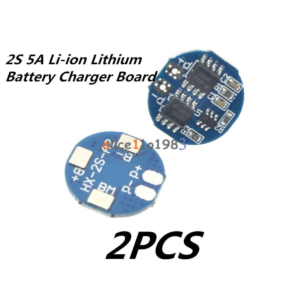 2PCS 2S 5A Li-ion Lithium Battery 7.4v 8.4V 18650 Charger Protection Board BMS