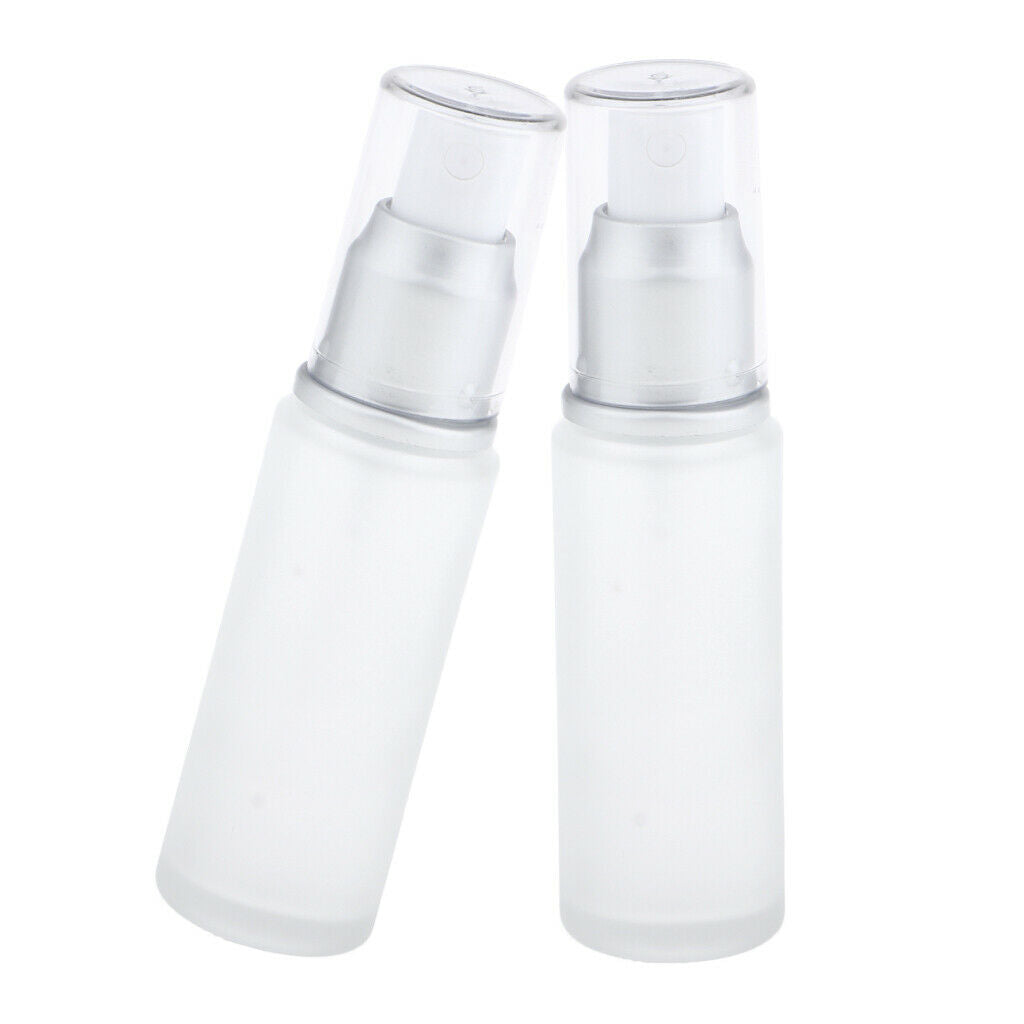 8 Pieces Portable Matting Frosted Fine Mist Sprayer Empty Makeup Bottles 30ml