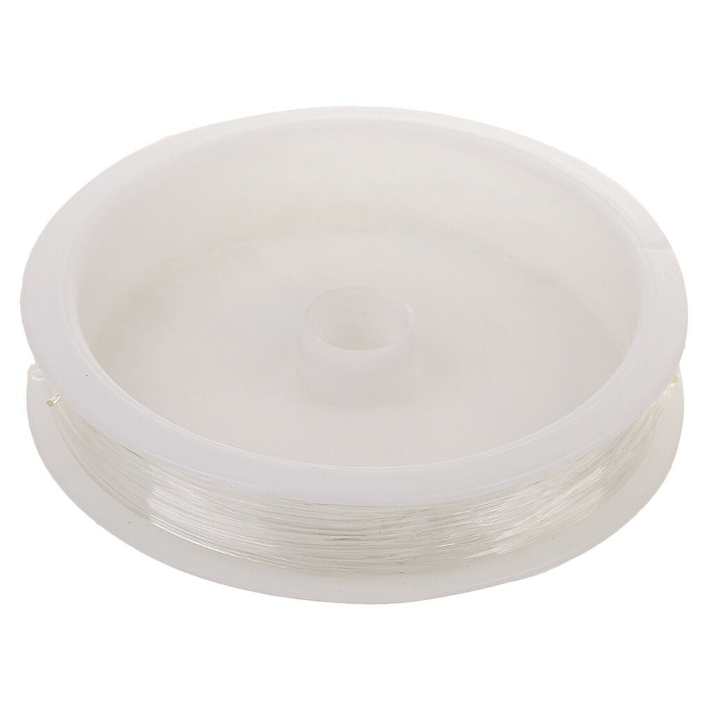 2 Rolls 10m Clear Elastic Stretch Thread Cord For Jewelry Making 0.7mm 0.8mm