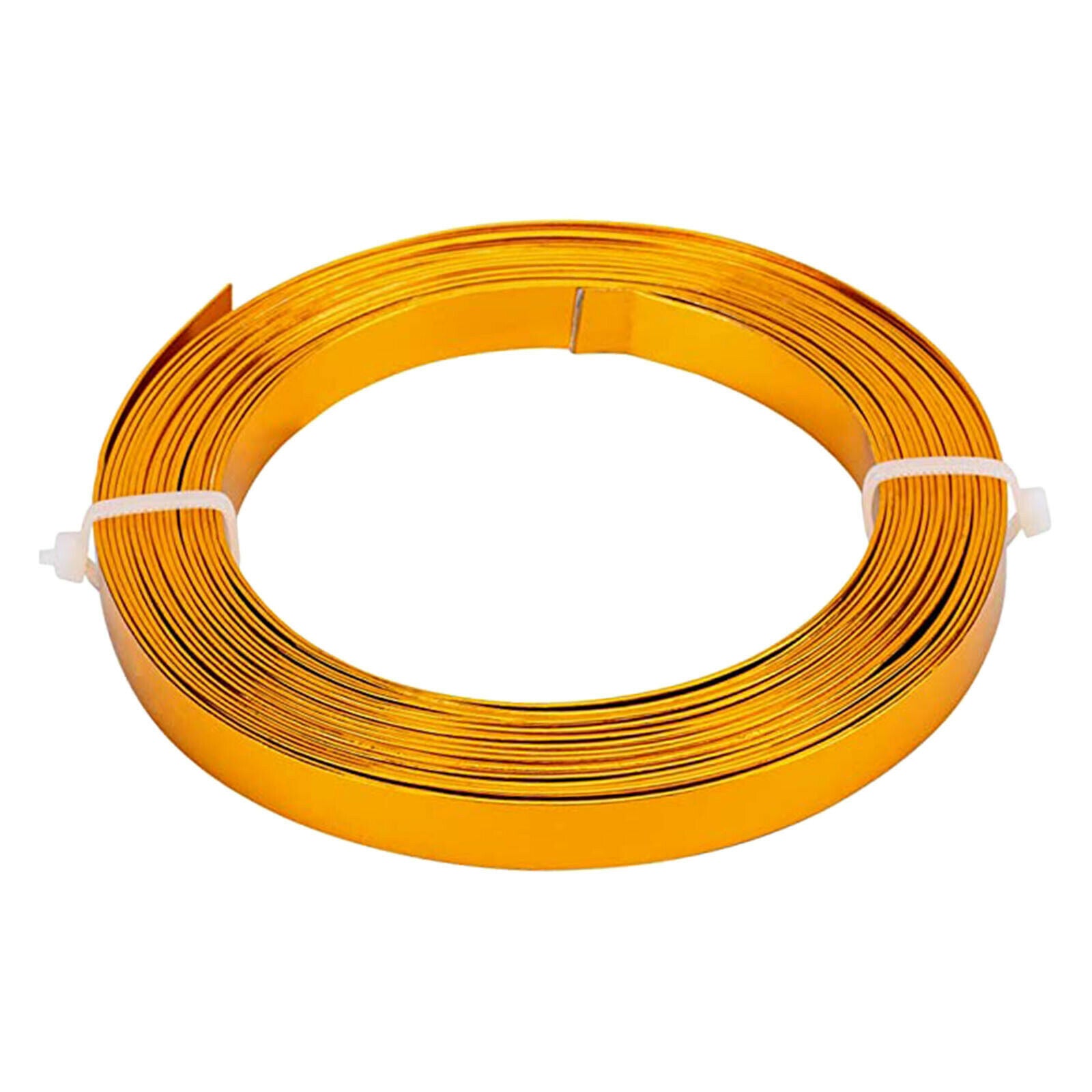 2x 10m Aluminum Flat Wire Jewelry Making Bendable Bezel Strip Metal Wire