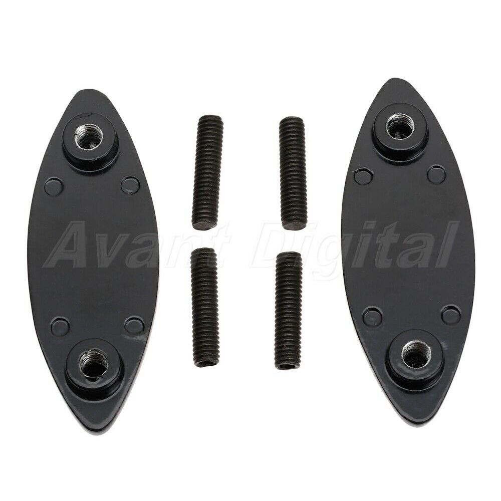 1 Pair Mirrors Block Off Base Plates For Kawasaki ZX12 ZX-12R 2000 2005 2001 02