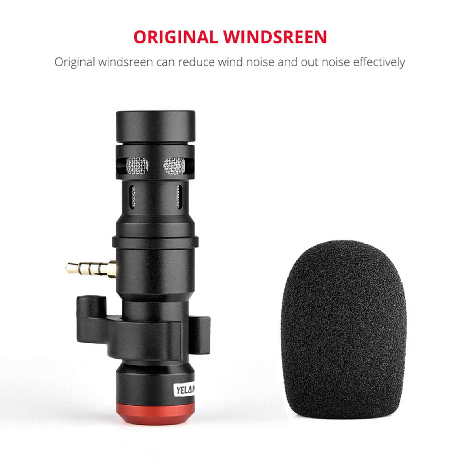Portable Professional Video 3.5mm Stereo Studio Microphone For Mobile Phone