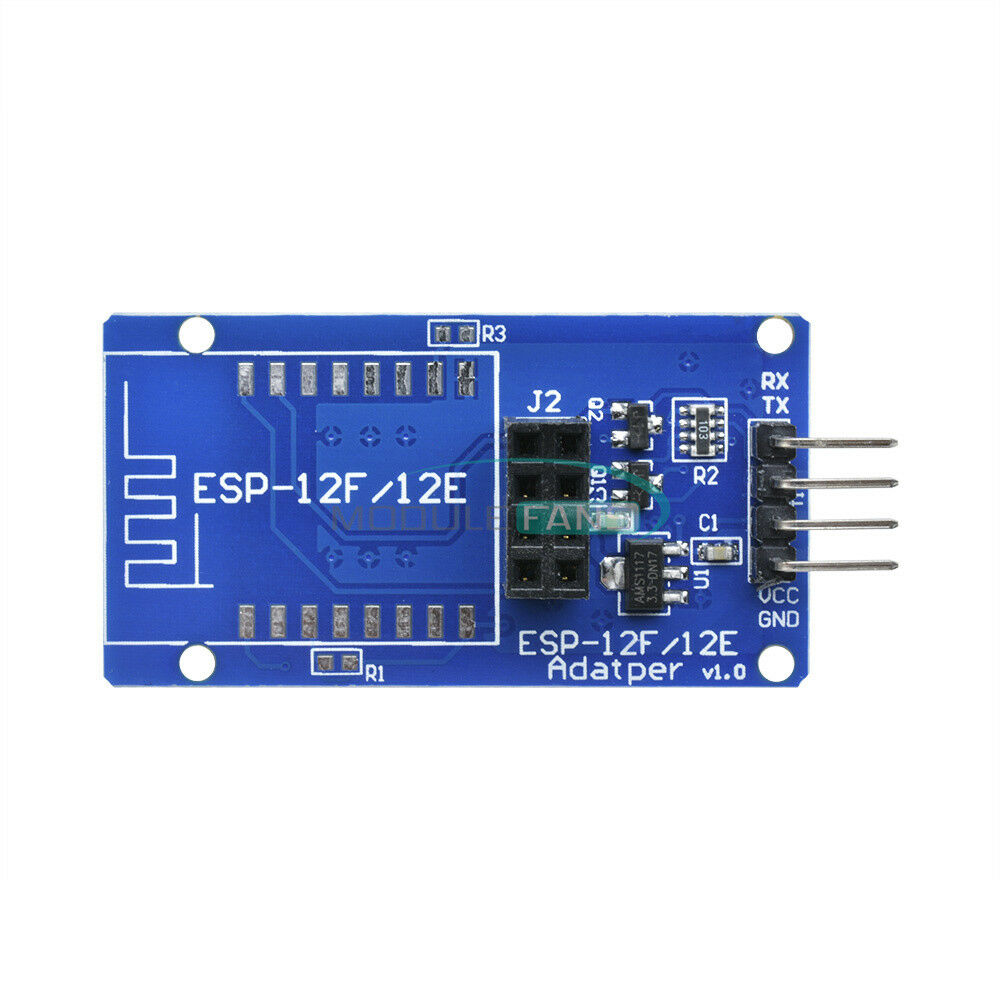 ESP-12F/12E ESP8266 ESP-01 Serial Wi-Fi Wireless Adapter Module 5V For Arduino