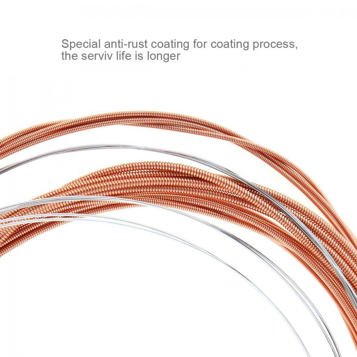 Acoustic Flok Guitar String Steel Core Phosphor Alloy with Nickel-Plated Ball-En