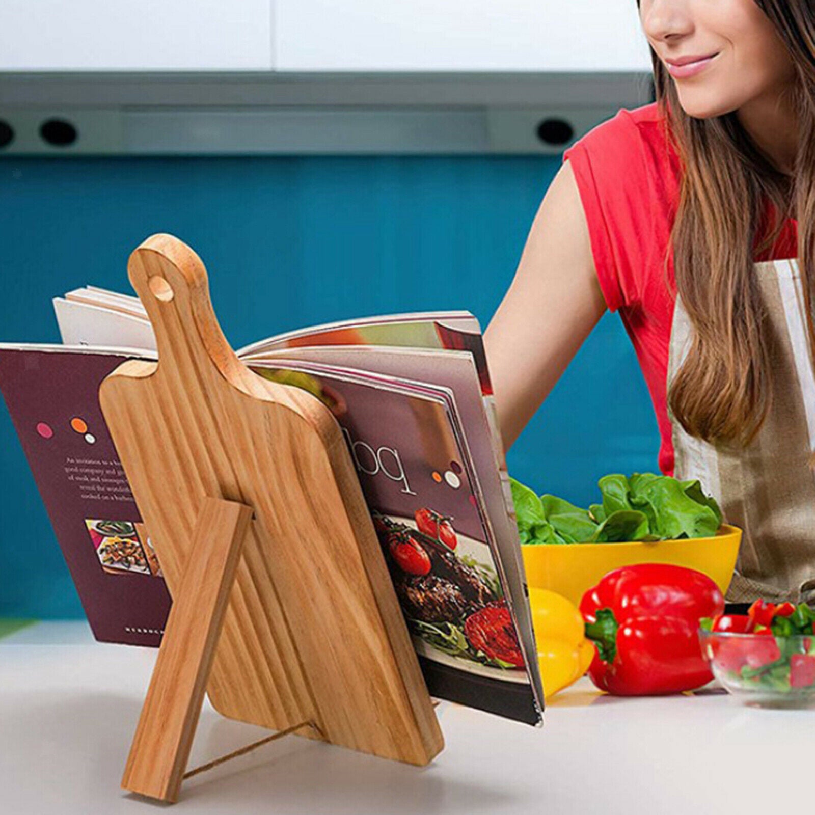 Lightweight Cookbook Stand Foldable Recipe Display Holder Bookrest Reading