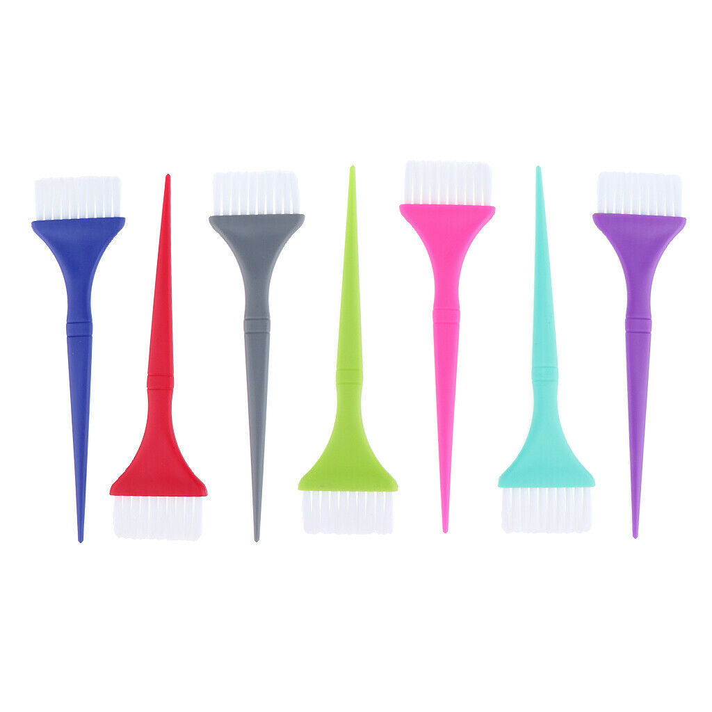 7pcs Hairdressing Brushes Salon Hair Color Dye Tint Tool Kit Hair Brush