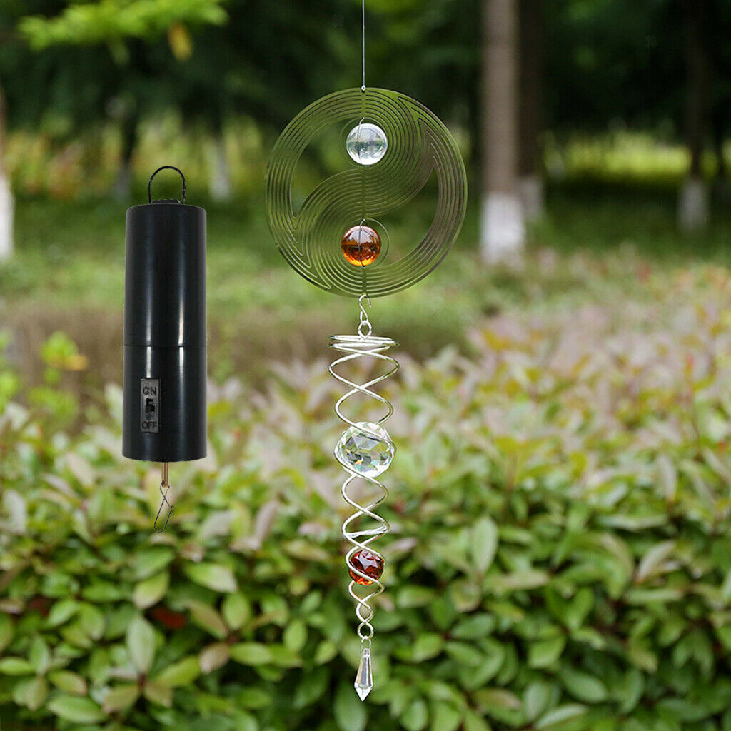 1 Set Whirligig Wind  Battery Hanging Wind  Motor Turn Swirl