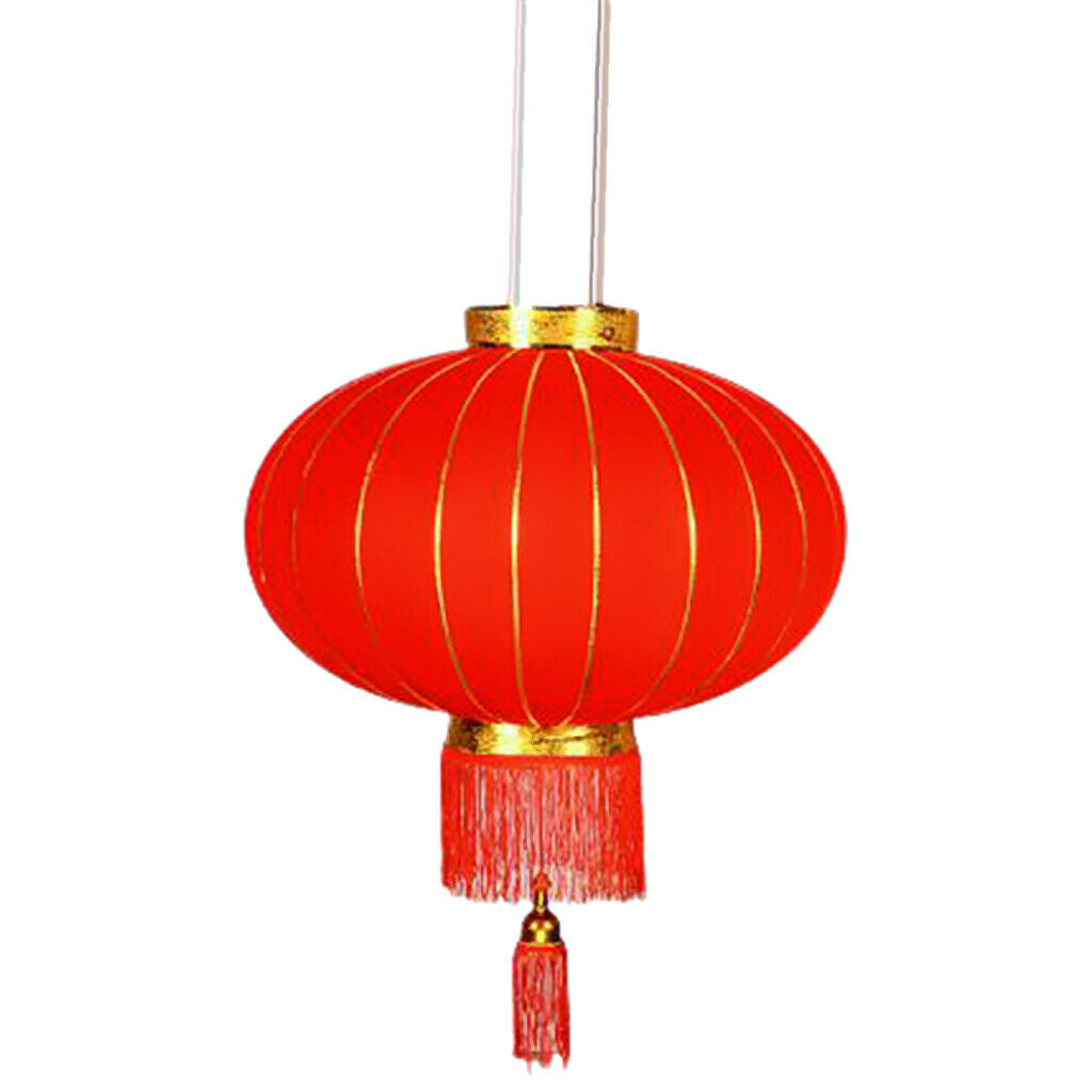 2 Pieces Chinese Flocking Red Lantern, Flocking Red Lanterns Are Made of