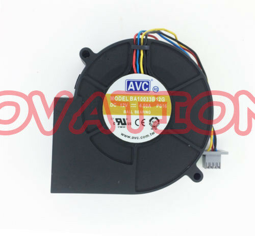 For Fan DC 12V 4.50A 97x97x33mm 4wire 4-Pin AVC BA10033B12G Chassis