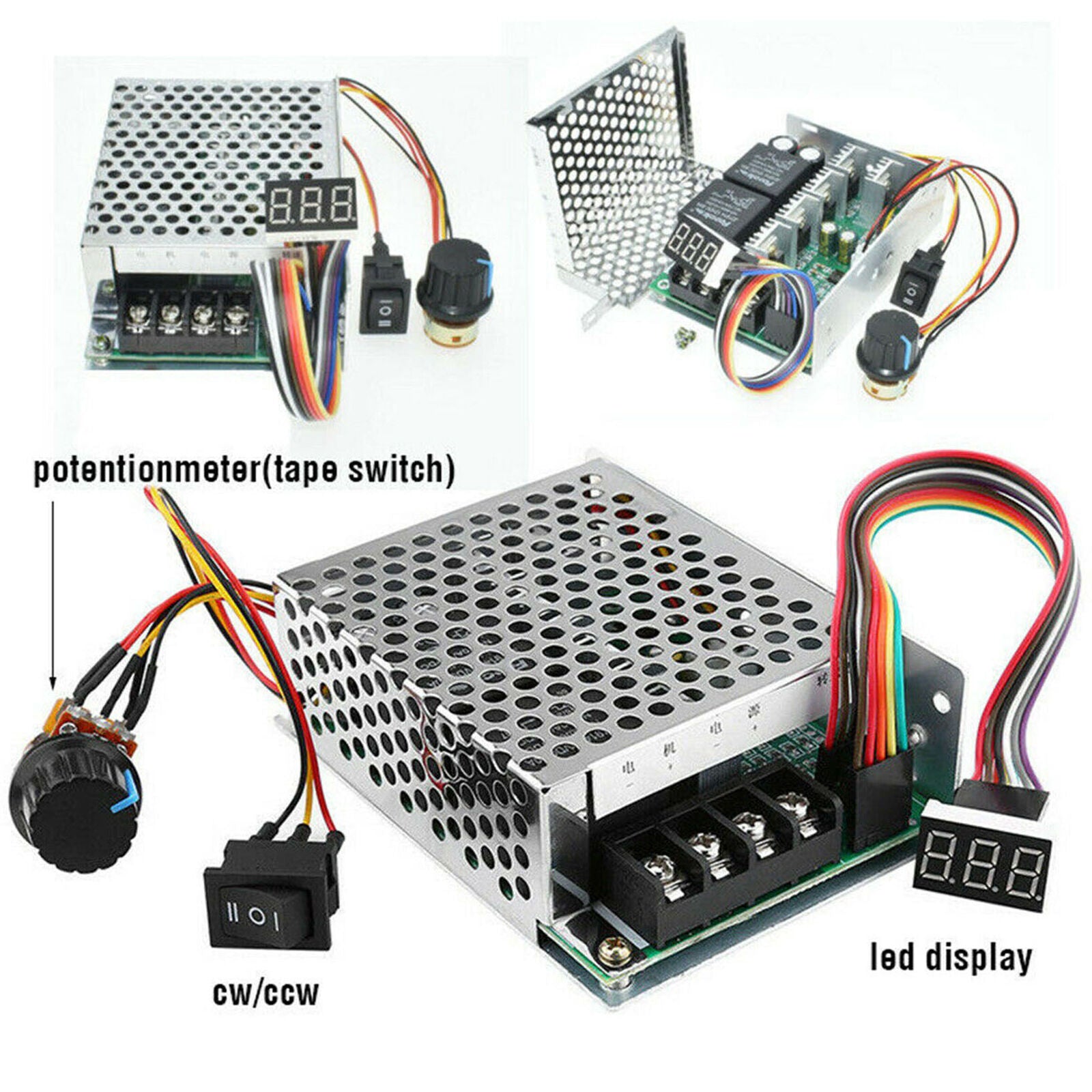 10-55V 100A 5000W Reversible DC Motor Speed Controller PWM Control