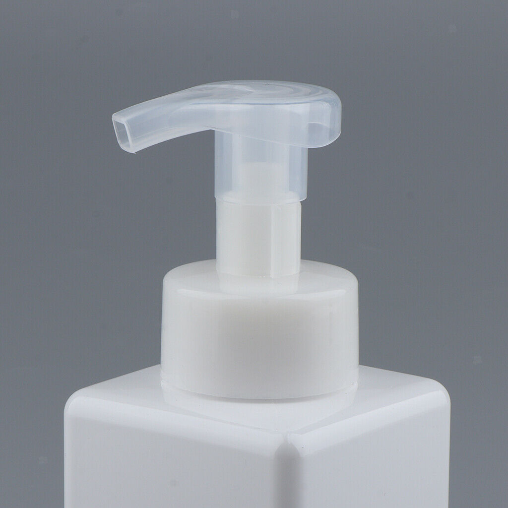 Pack of 2 Plastic Liquid Soap Pump Bottles Refillable Bubble Dispenser White