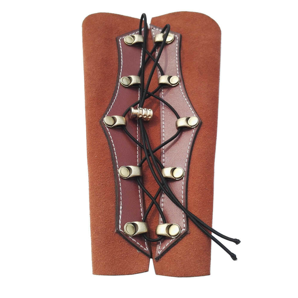 Traditional Leather Arm Guard Forearm Protector Gear Archery Bow Hunting Shoot