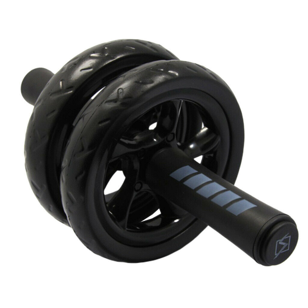 Ab Exercise Dual Wheel Roller Fitness Stomach Abdominal Core Training Gear