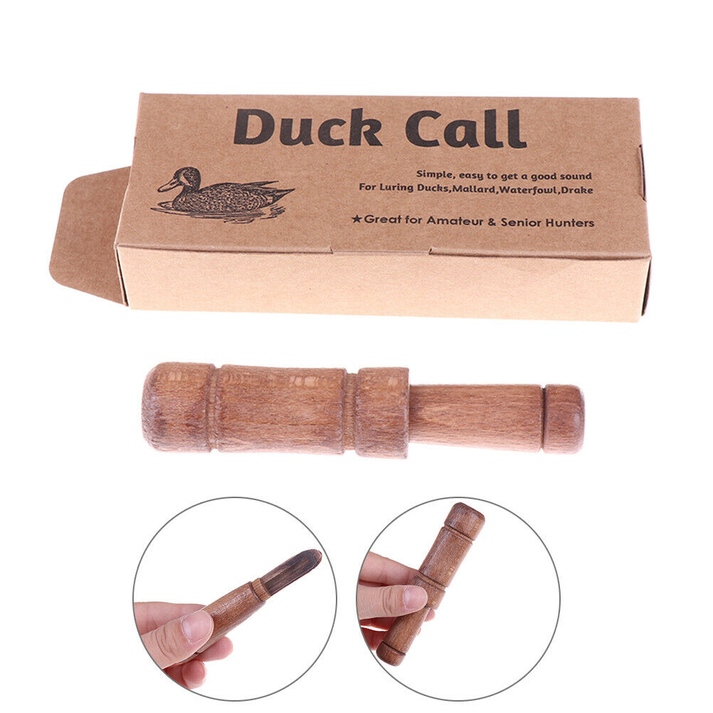Wood Wooden Duck Hunt Call Whistle For Mallard Drake Hunting Hunt Outdoor-WoDEAU