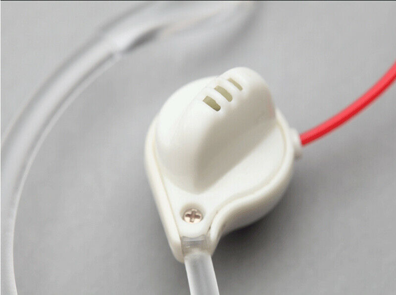 5Pcs 2 Pin Earhook Earpiece Headset PTT Mic For Kenwood HYT BaoFeng Radio Red B5