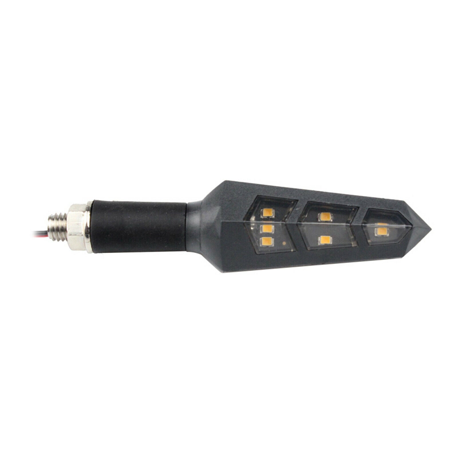 Turn Signal Lamp Amber 6 LED Turn Signal Light Lighting Accessory Black