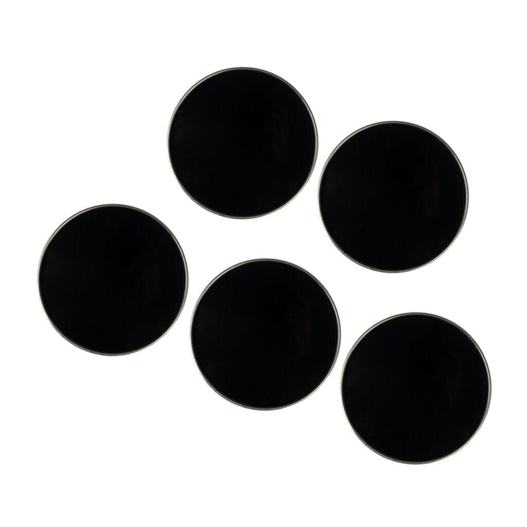 5 Pieces Banjo Head Skin for Banjolele Replacement Parts Accessory Black