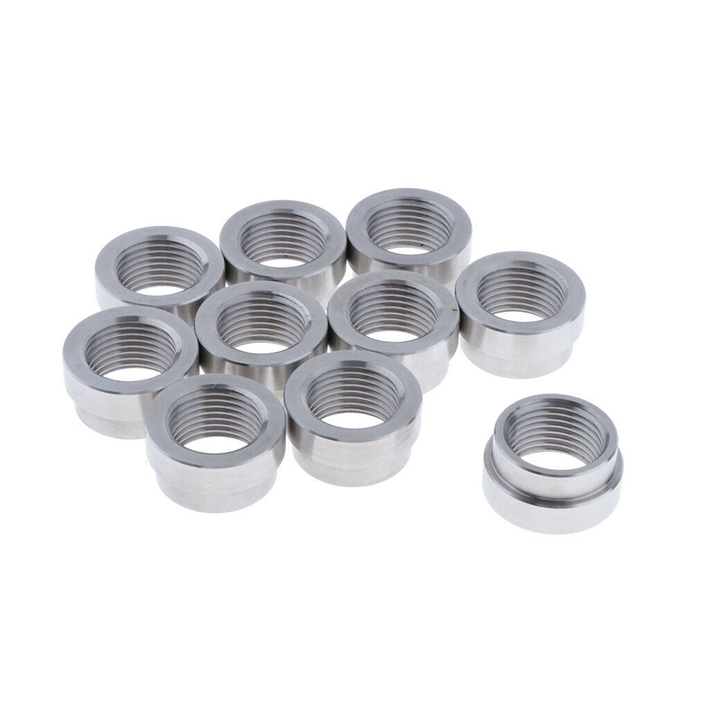 O2 Sensor STEPPED Nut Recess Bung M18 X 1.5 Threads - Iron - 10pcs