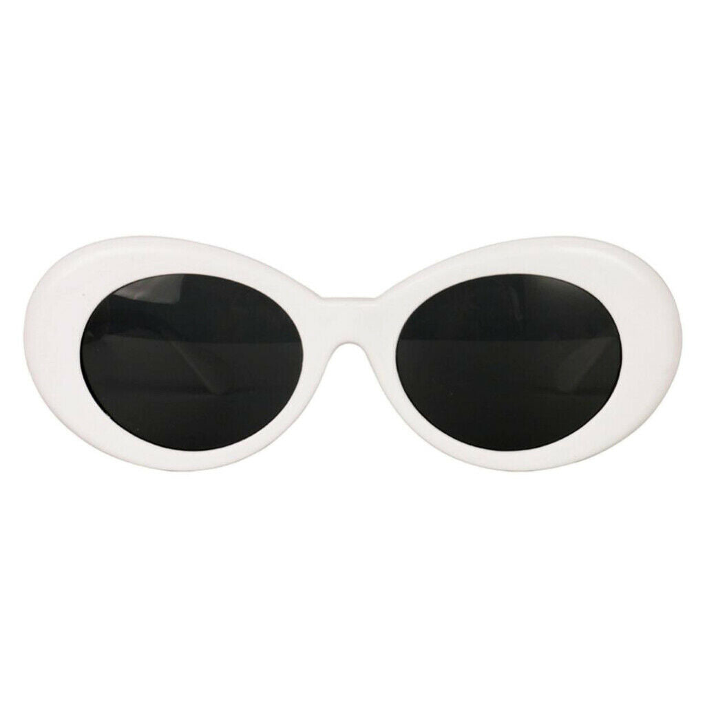 Inspired Clout Goggles Mod Round   Fashion Sunglasses White