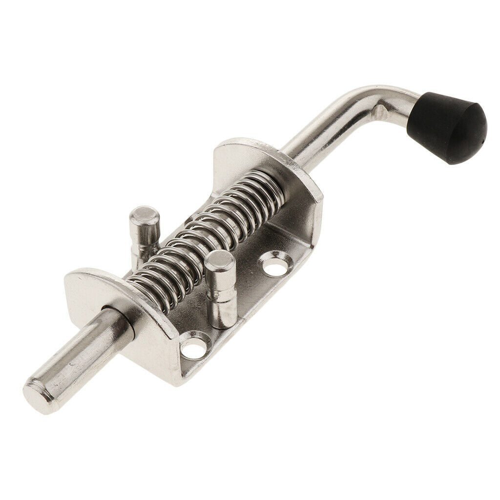 Heavy Duty Spring Latch Barrel Bolt with Axle 12mm 304 Stainless Steel