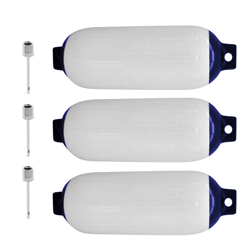 3pcs 11x40cm Marine Boat  Heavy Duty PVC Bumper Dock Shield Protection