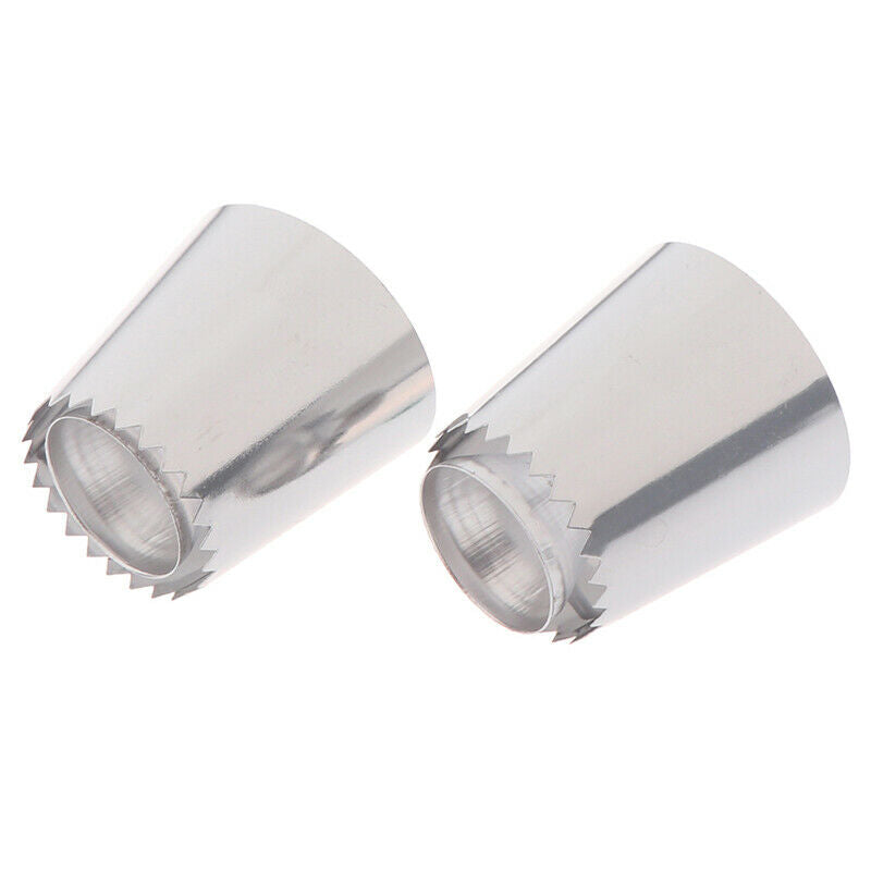 2Pcs Russian Pastry Tip Icing Piping Nozzles Large Nozzles Cupcake Baking.l8