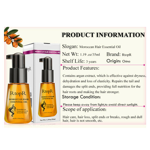 Moroccan Prevent Hair Loss Hair Growth Essential Oil Easy To Carry Hair