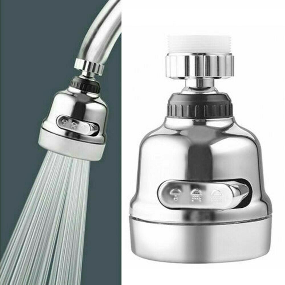 360-Degree Rotating Faucet Moveable Kitchen Tap Head Water Saving Nozzle Sprayer