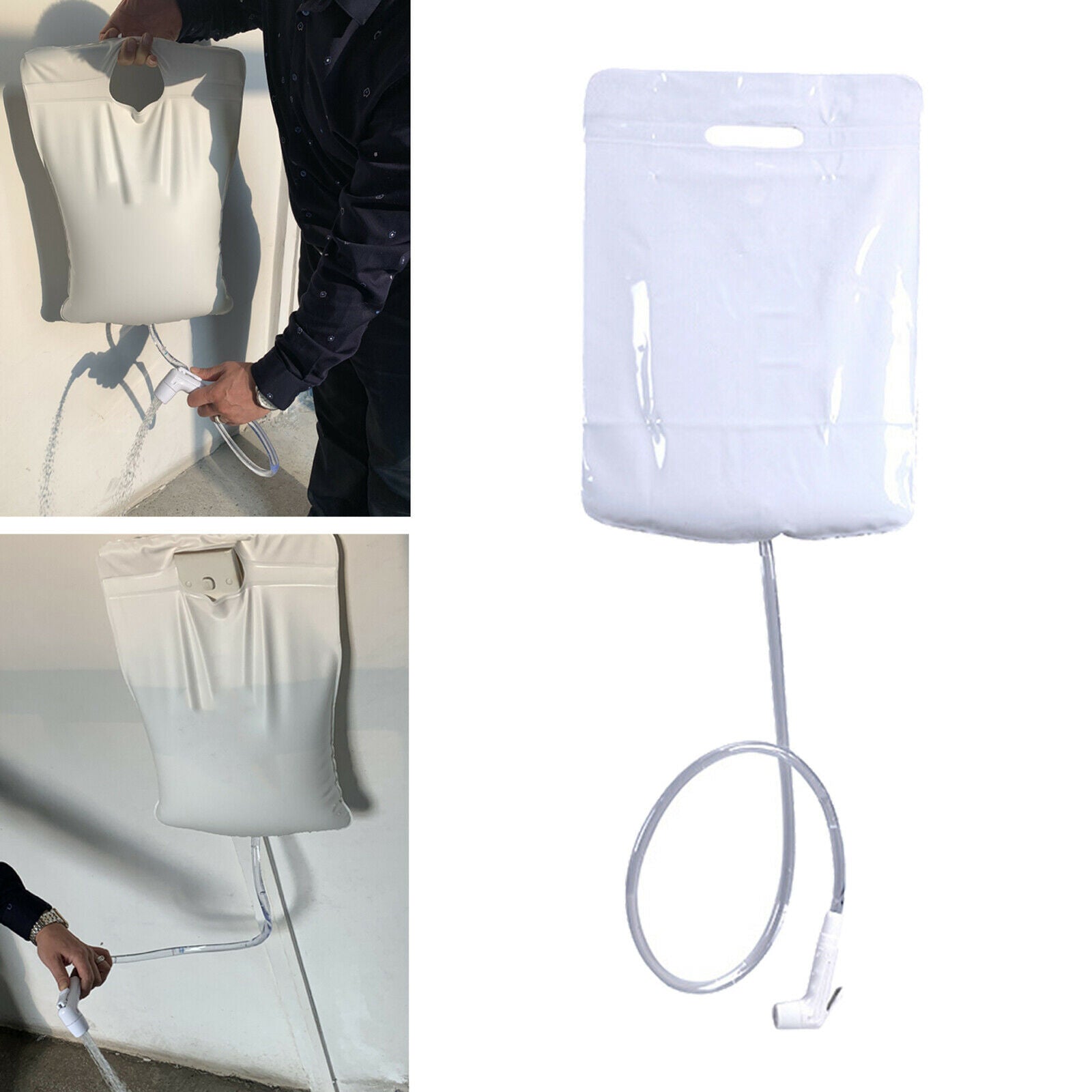 Solar Shower Bag 2.6 gallons 10L Bath Camping Tank Pouch Summer Backpacking