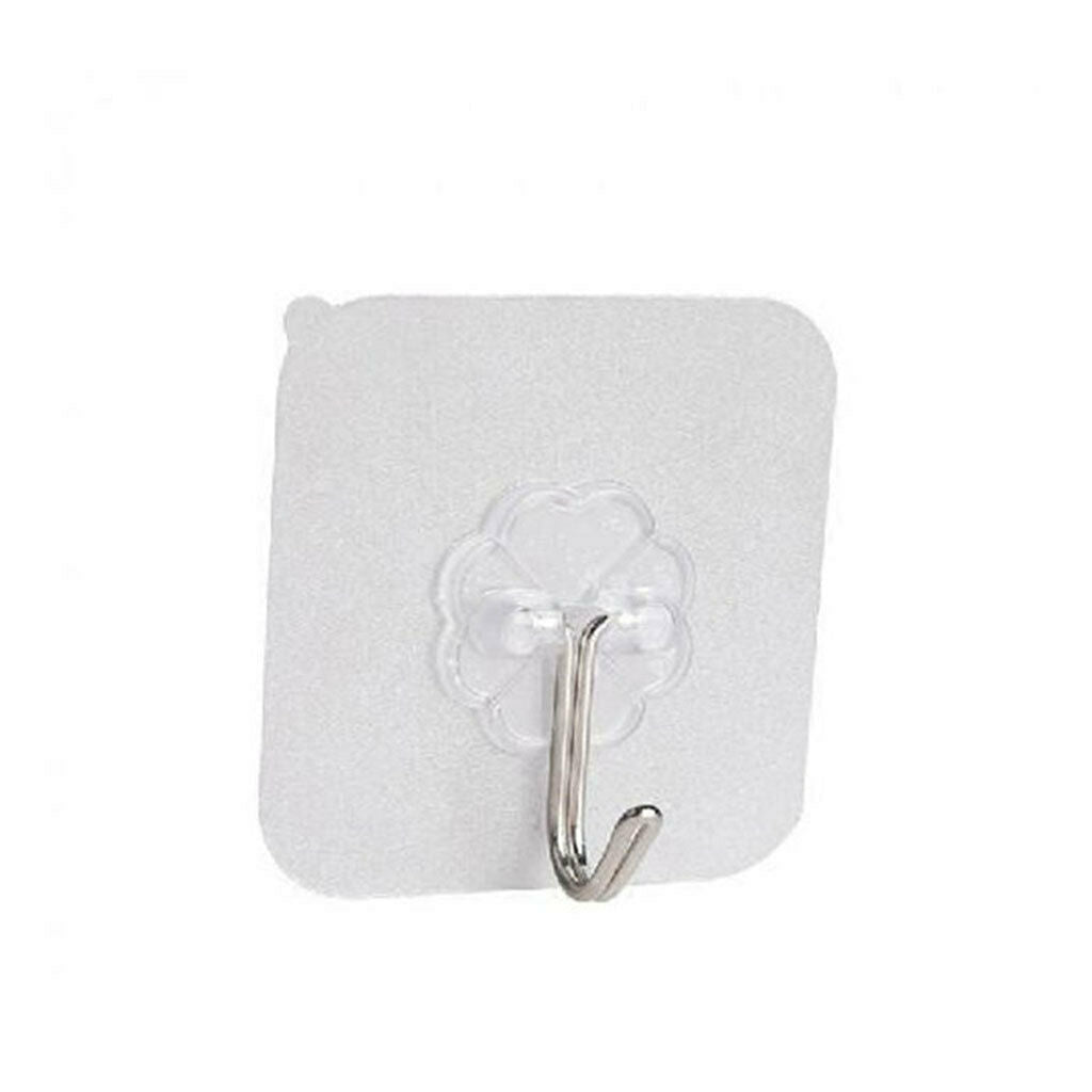 60 Pieces Suction Cup Wall Hooks Kitchen Hangers Waterproof Hanging Hangers