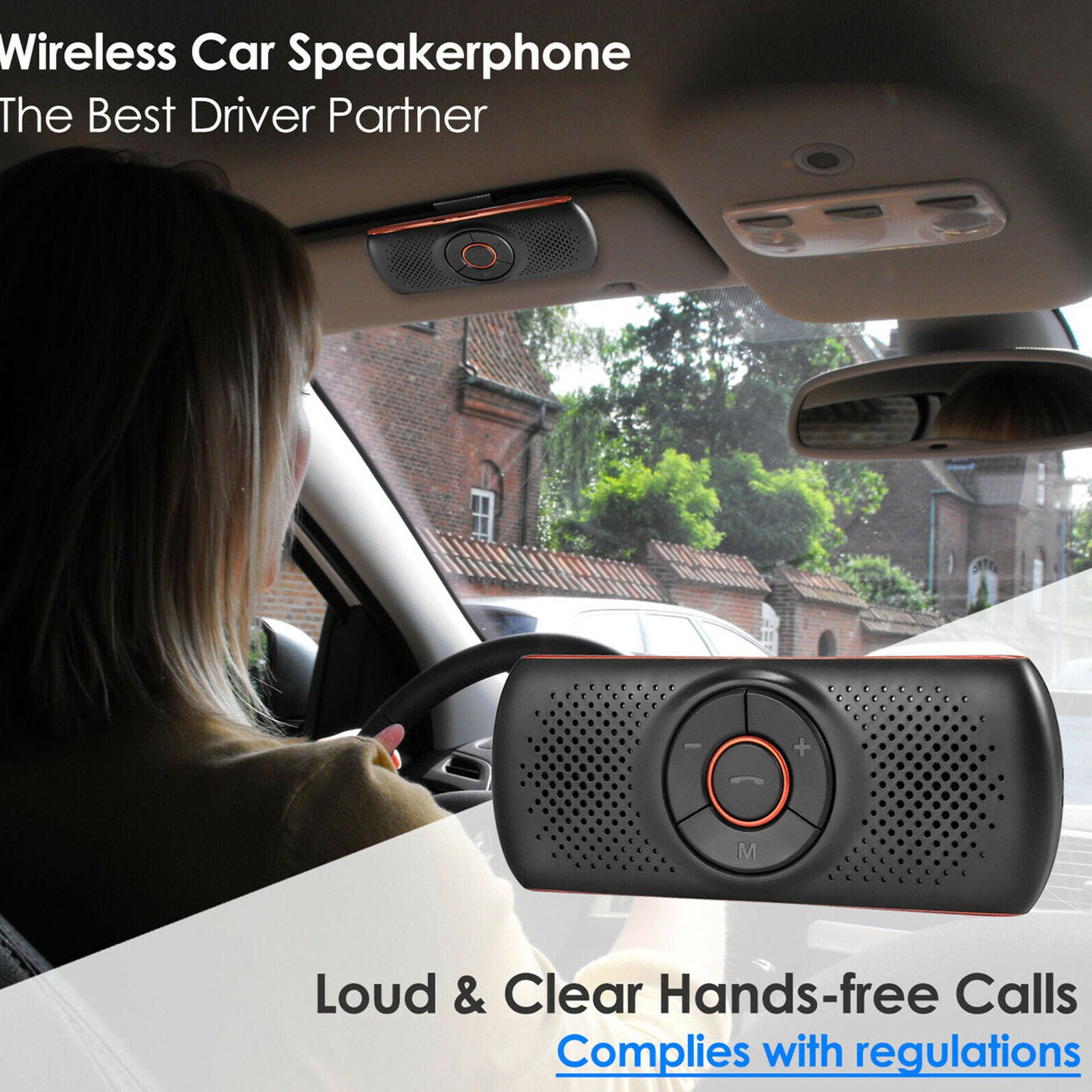 Car Bluetooth 4.2 Receiver Speaker Music Streaming Audio Stereo Adapter Mic
