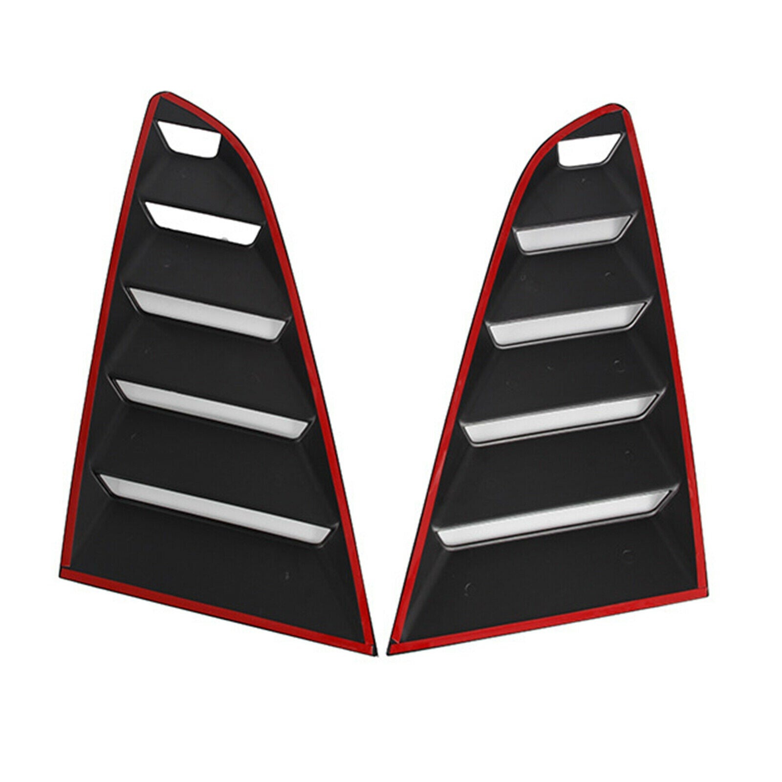 ABS Rear Quarter Side Window Scoop Louvers for Ford Mustang Decoration