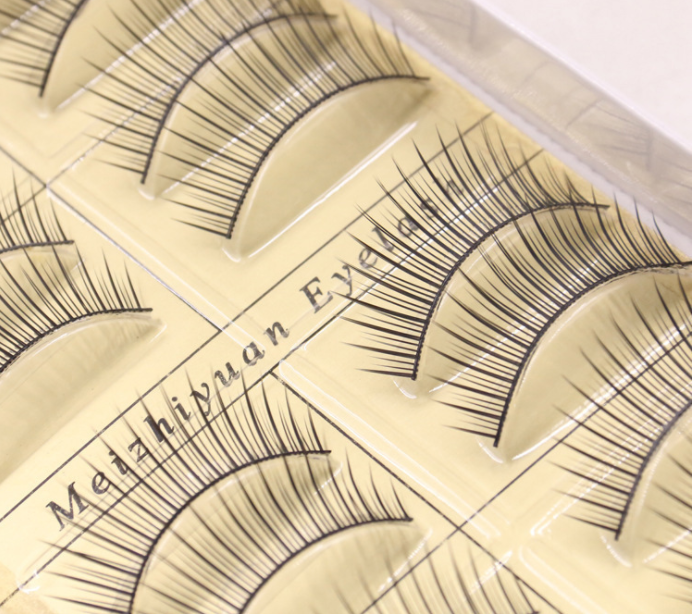 10 Pair Women Mink Hair Eye Lashes Black Natural Bushy False Eyelashes T-09
