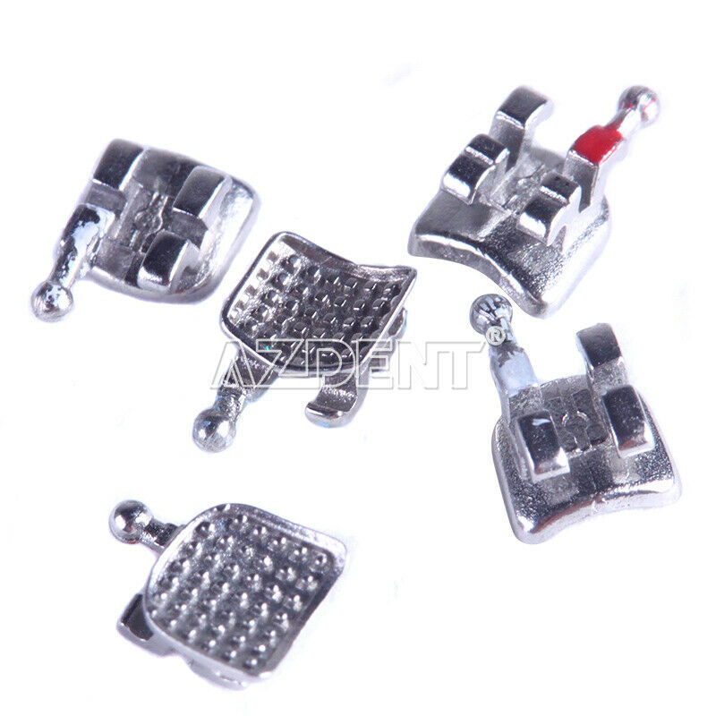 10 Kits AZDENT Dental Orthodontic MIM Bracket Braces Mini Roth .022 Hooks 3-4-5