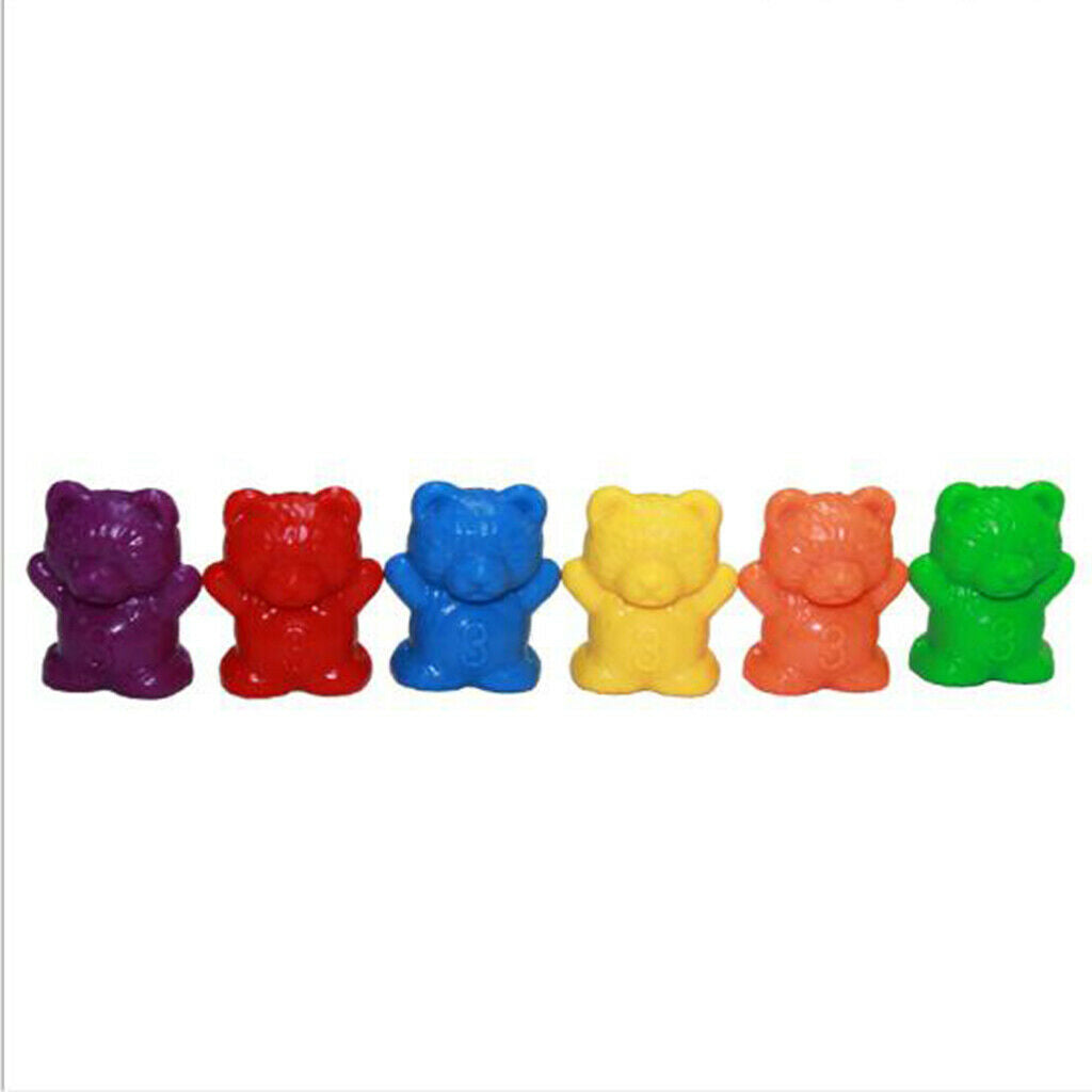 120pcs Educational Cash Toys, Bear Family Counter Set, Kindergarten
