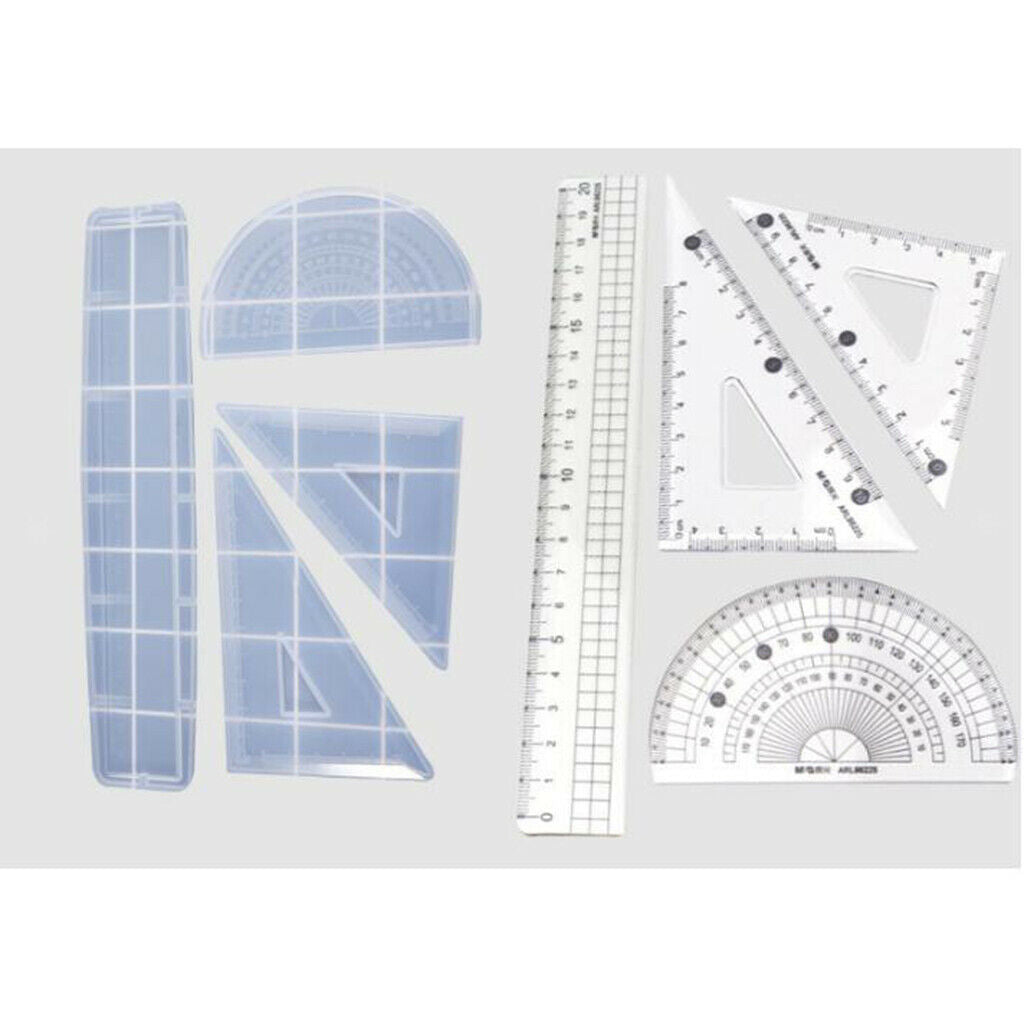 4 Pcs Jewelry Making Mold Crafts Mold Rulers Theme Silicone Mold Cake Decor