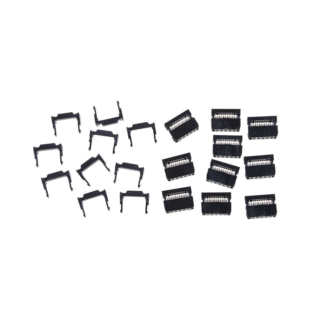 10X FC-10P IDC 2.54mm Connector Female Header 10pin 2x5 JTAG ISP Socket Bl.l8
