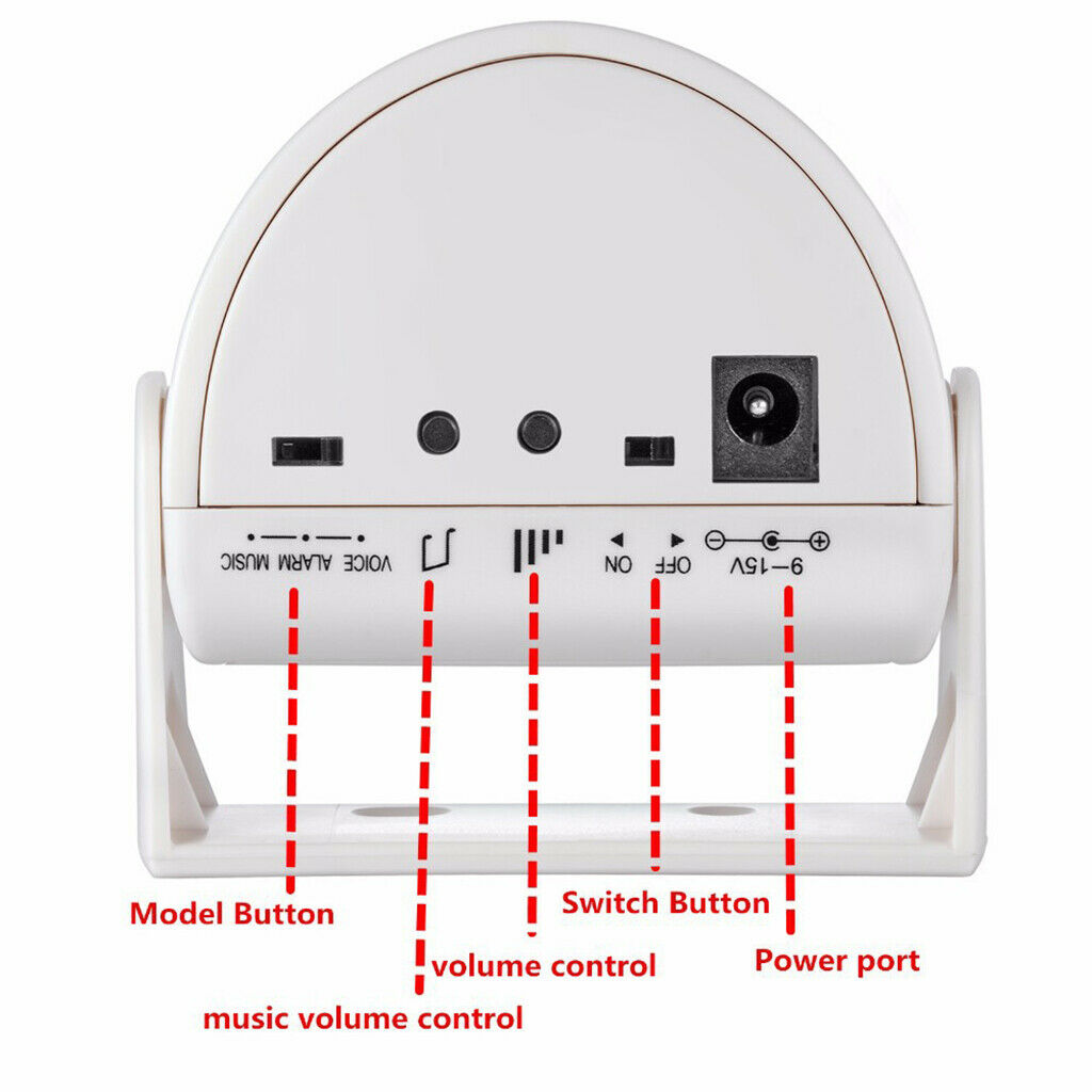 Welcom Chime Bell Wireless Guest Sensor Alert Alarm 32 Songs Guard Defence
