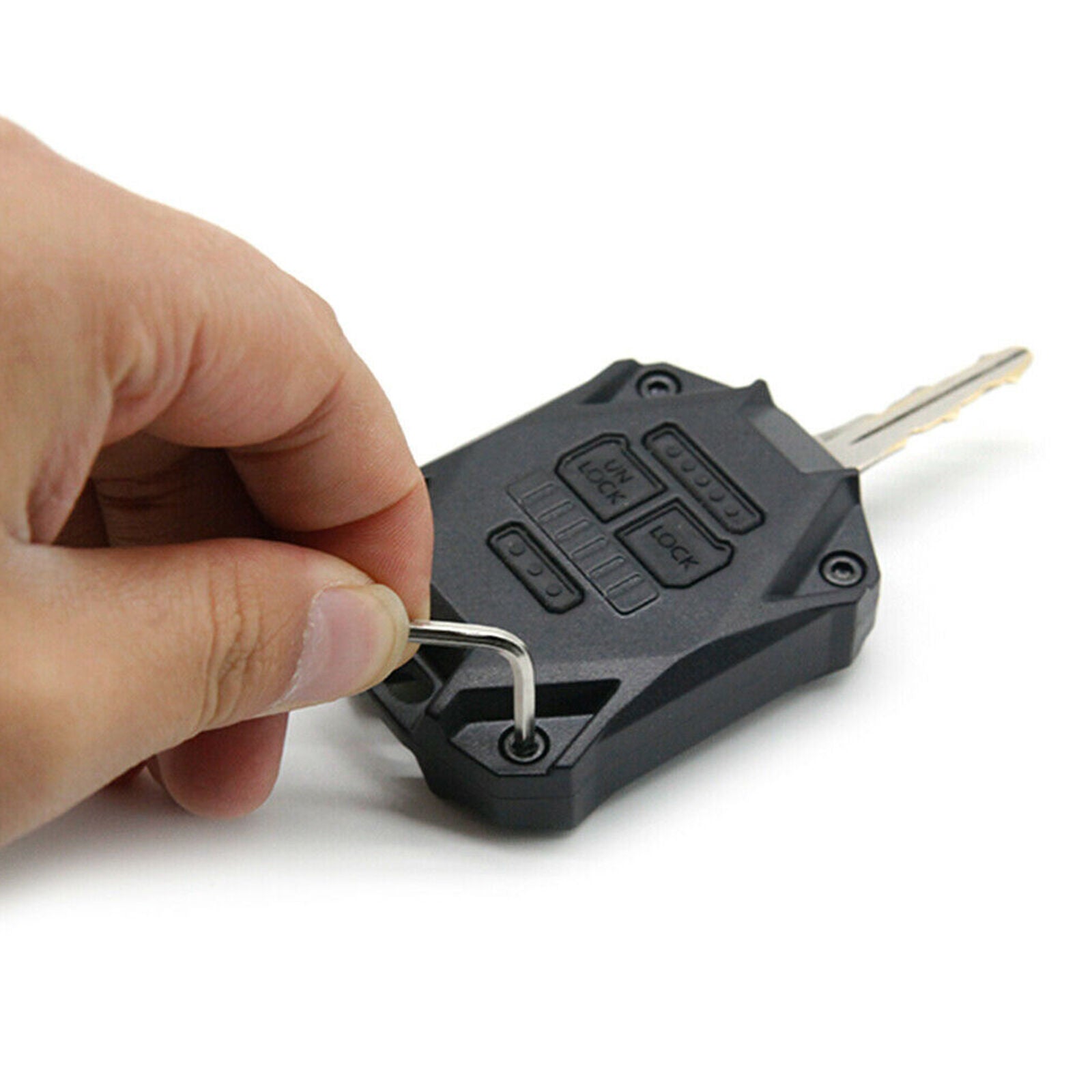 Car Key Fob Shell Case Cover House For Jeep Wrangler JK 2007-2017 Black Auto