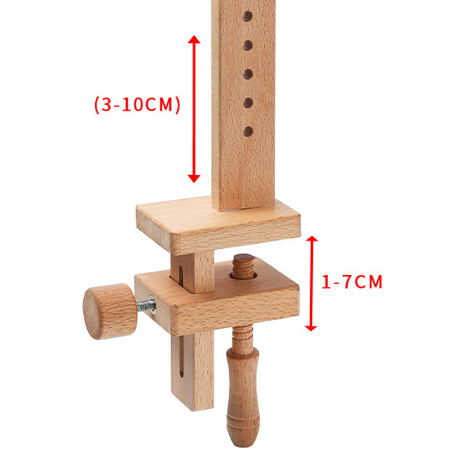Wooden Cross Stitch Frame Tabletop Stand Rack Embroidery Holder Needlework